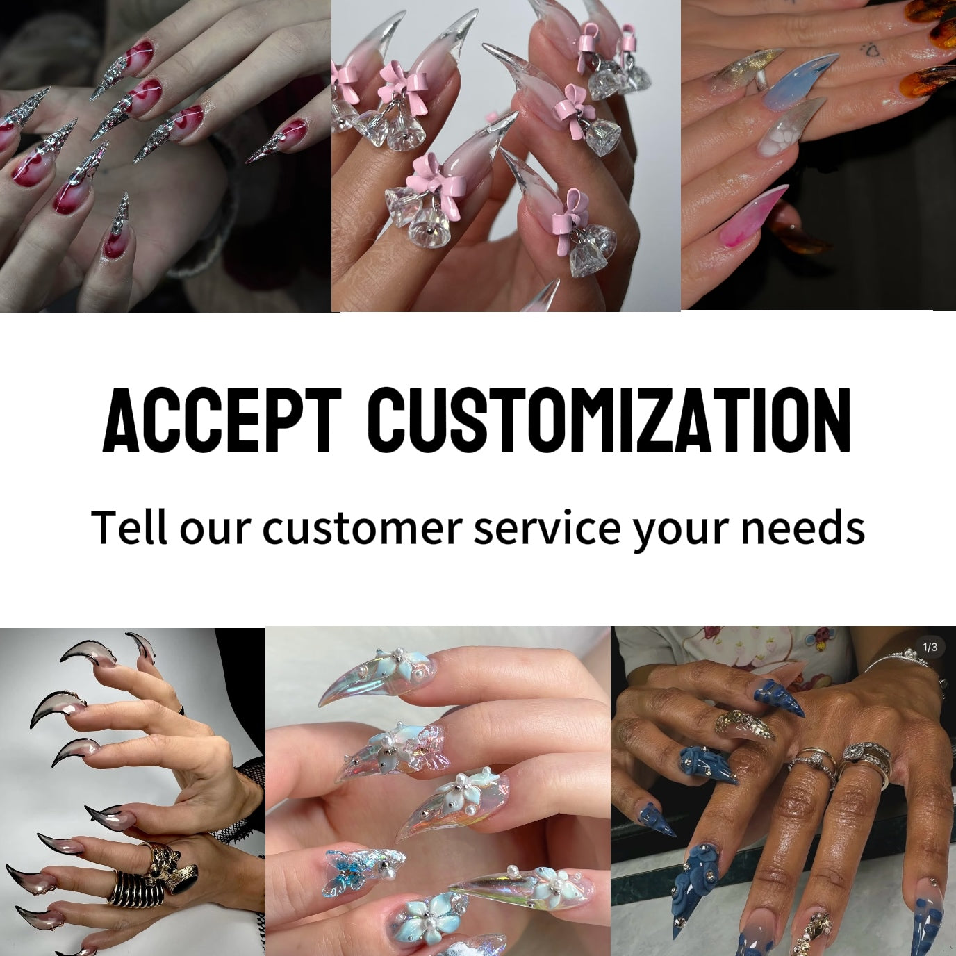 Handmade Custom Claw Nails