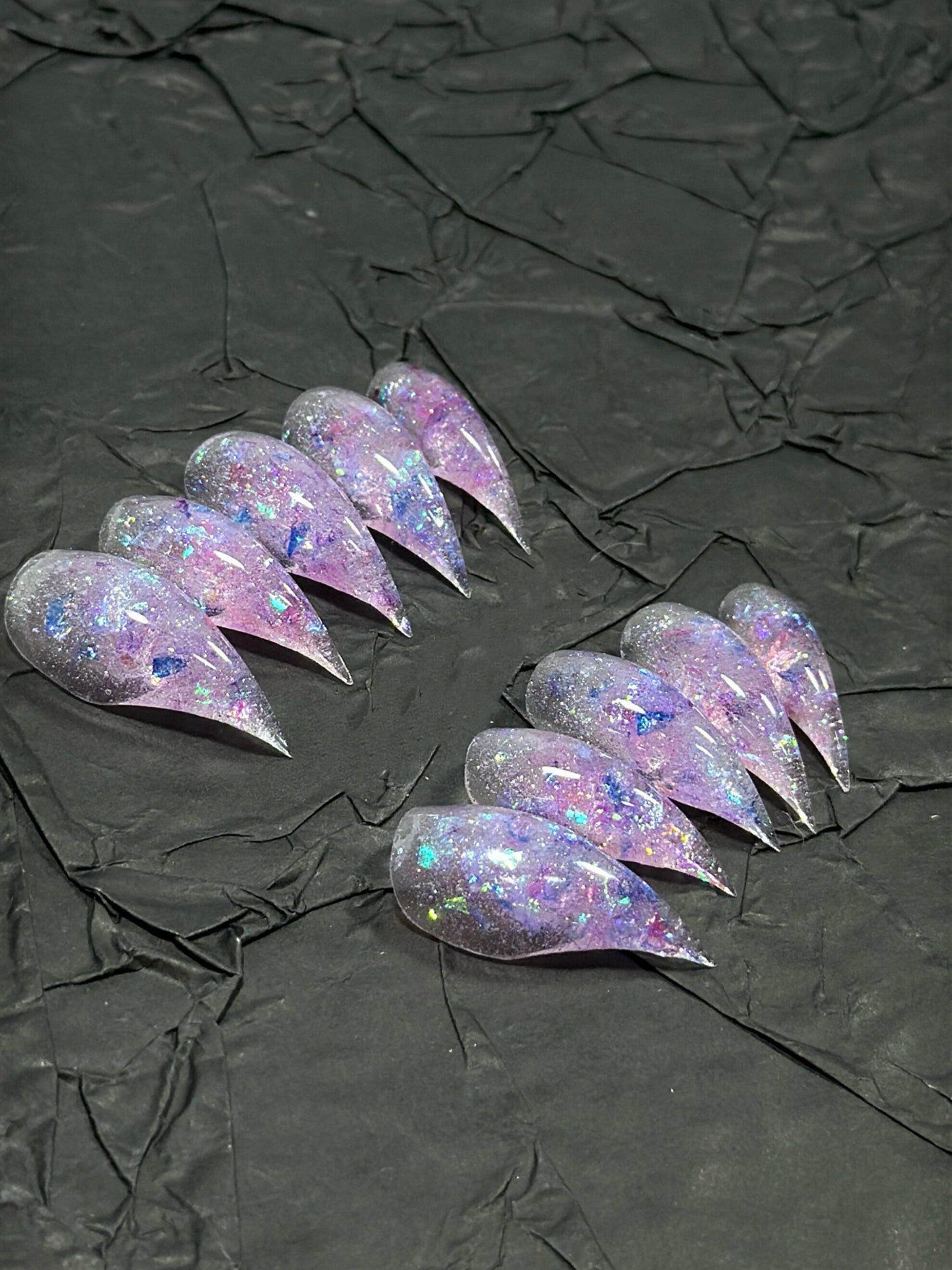 Short Medium Length Handmade Cat Dragon Claw Press on Nails Claw Fake Nails for women