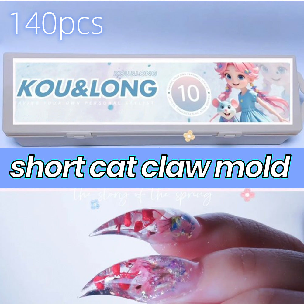 Dual Cat Claw Dual Forms for Poly Gel Duck Shape Dual Forms Mold