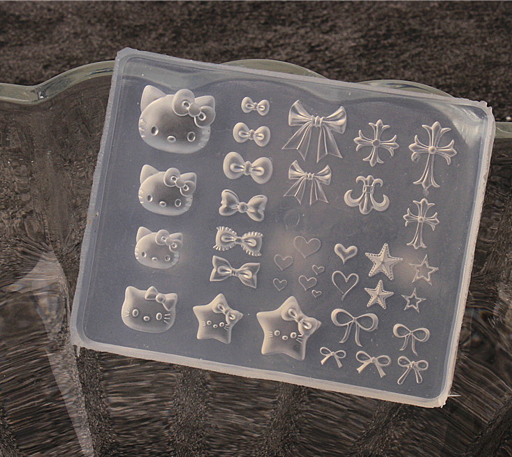 Nail Charm Molds Snake Shape Silicone Nail Art Mold Nail Tools