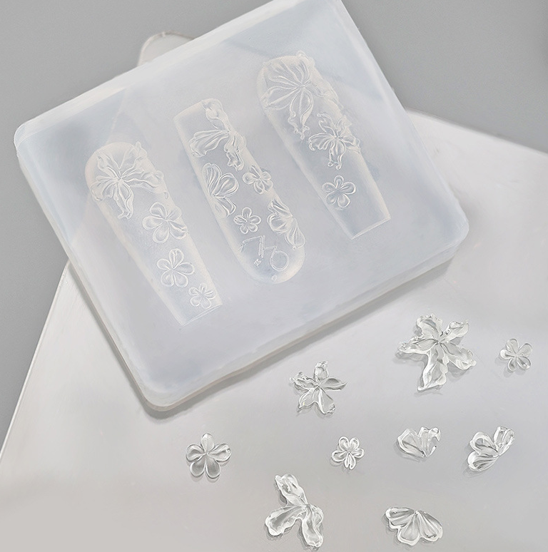 Nail Charm Molds Snake Shape Silicone Nail Art Mold Nail Tools