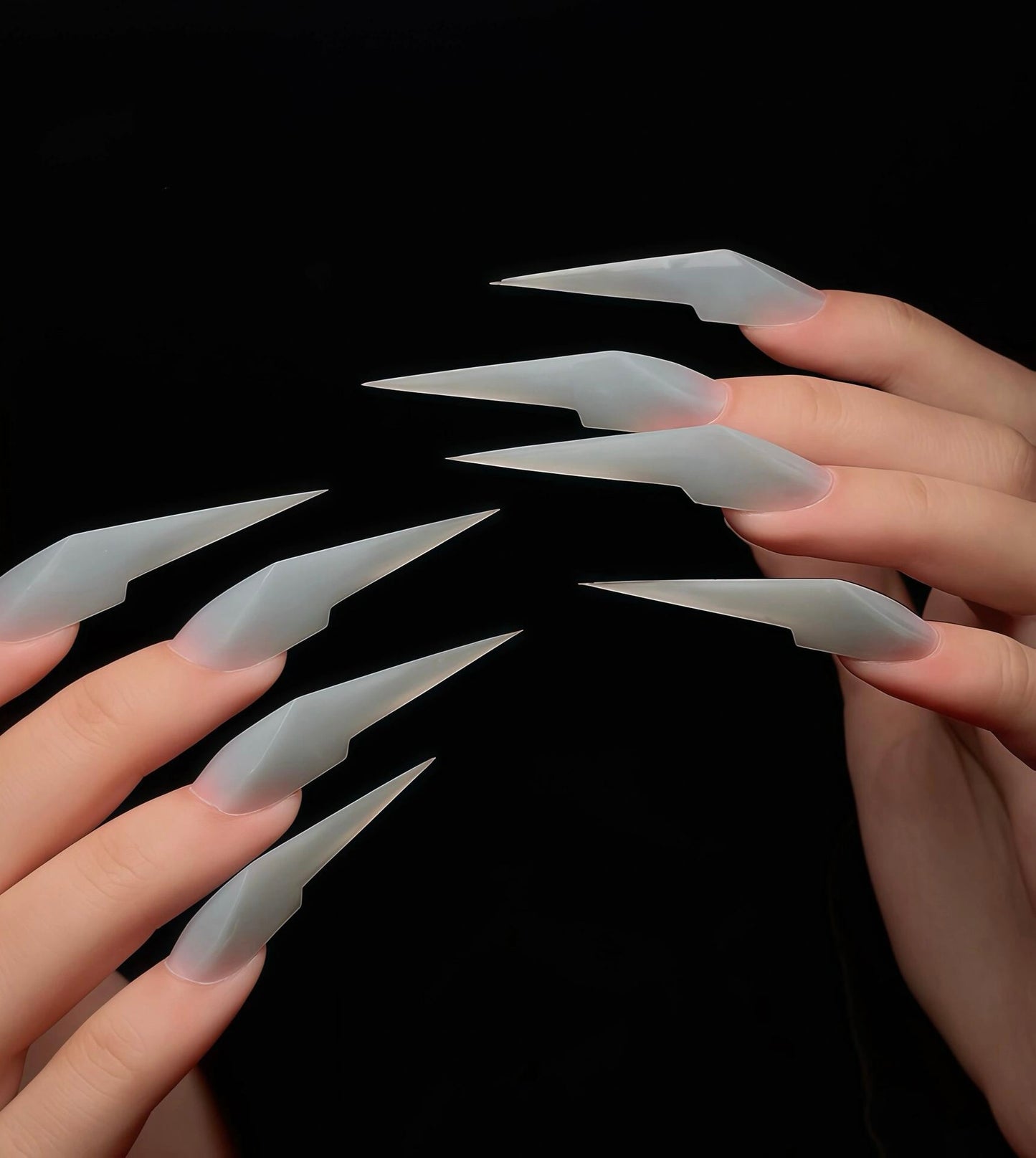 Handmade Long Sharp Mechanical Dragon Claw Press on Nails