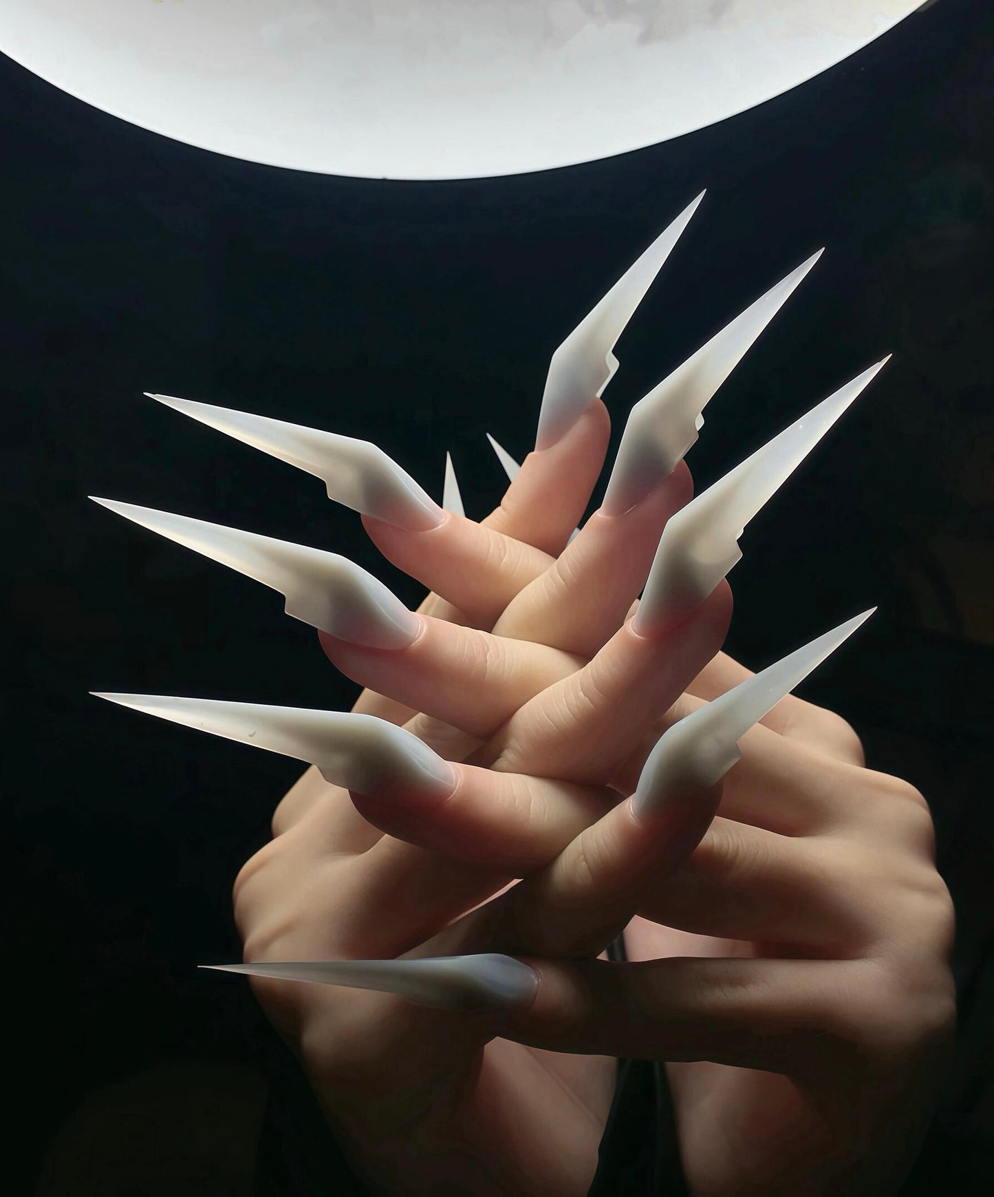 Handmade Long Sharp Mechanical Dragon Claw Press on Nails