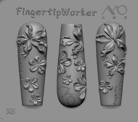 Nail Charm Molds Snake Shape Silicone Nail Art Mold Nail Tools