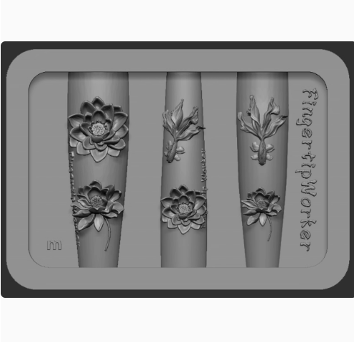 Nail Charm Molds Snake Shape Silicone Nail Art Mold Nail Tools