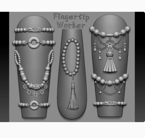 Nail Charm Molds Snake Shape Silicone Nail Art Mold Nail Tools