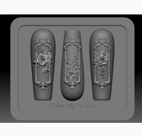 Nail Charm Molds Snake Shape Silicone Nail Art Mold Nail Tools