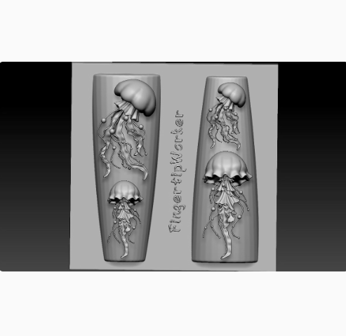 Nail Charm Molds Snake Shape Silicone Nail Art Mold Nail Tools