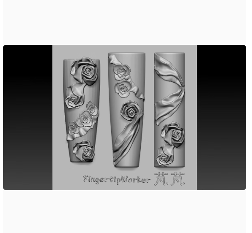 Nail Charm Molds Snake Shape Silicone Nail Art Mold Nail Tools