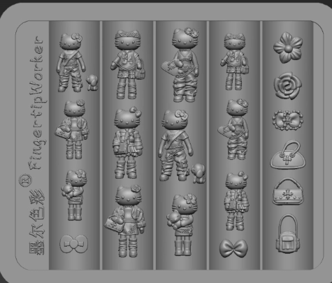 Nail Charm Molds Snake Shape Silicone Nail Art Mold Nail Tools
