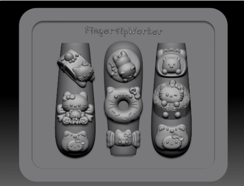 Nail Charm Molds Snake Shape Silicone Nail Art Mold Nail Tools