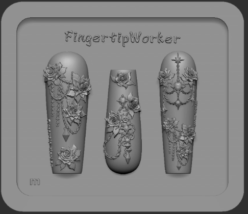Nail Charm Molds Snake Shape Silicone Nail Art Mold Nail Tools