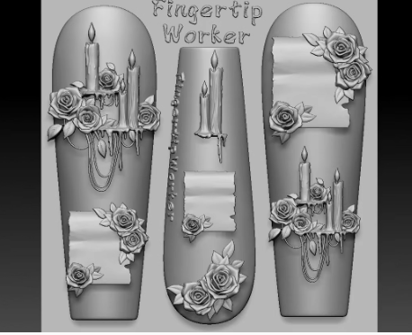 Nail Charm Molds Snake Shape Silicone Nail Art Mold Nail Tools
