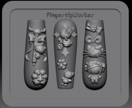 Nail Charm Molds Snake Shape Silicone Nail Art Mold Nail Tools