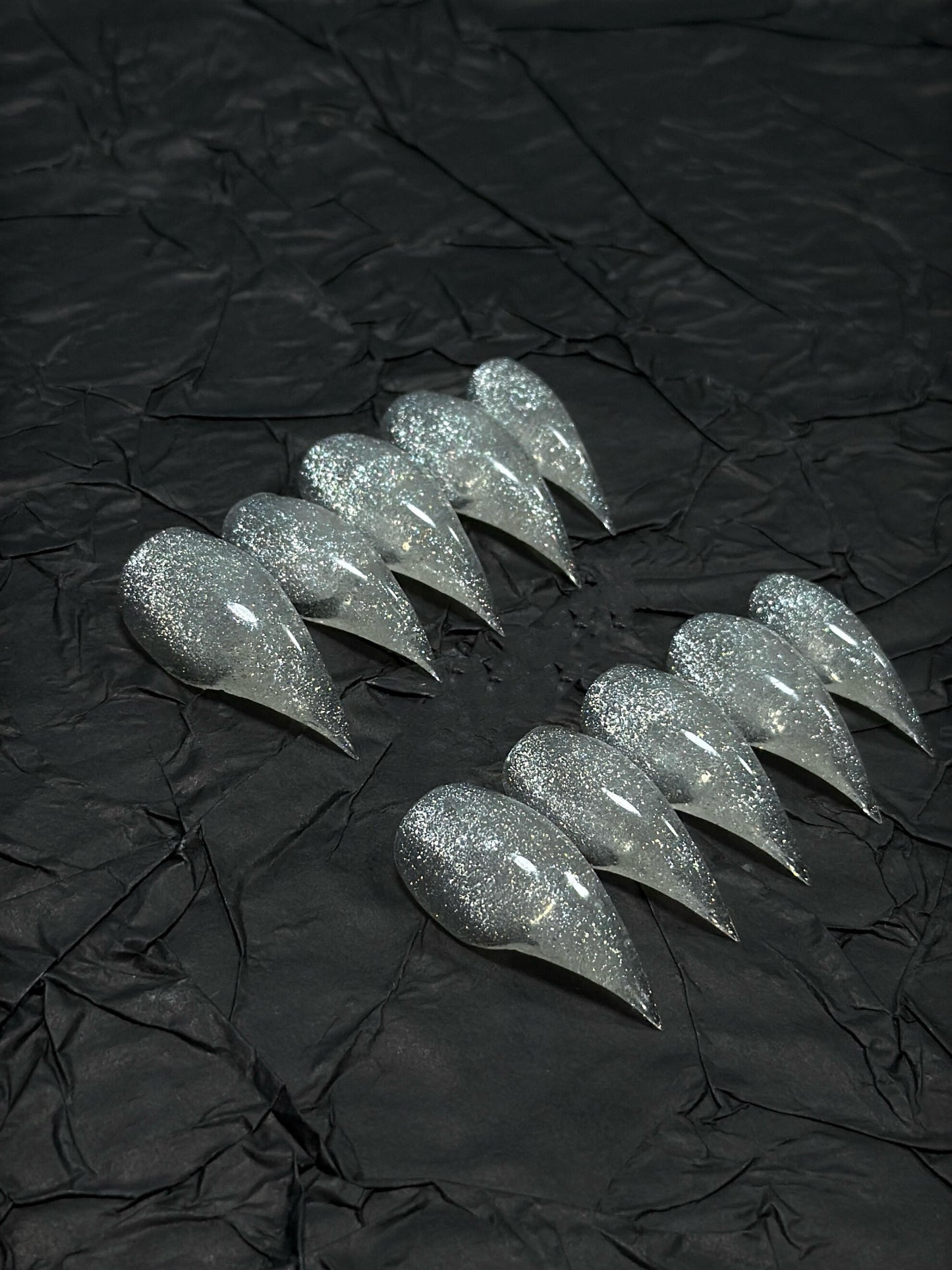 Short Medium Length Handmade Cat Dragon Claw Press on Nails Claw Fake Nails for women