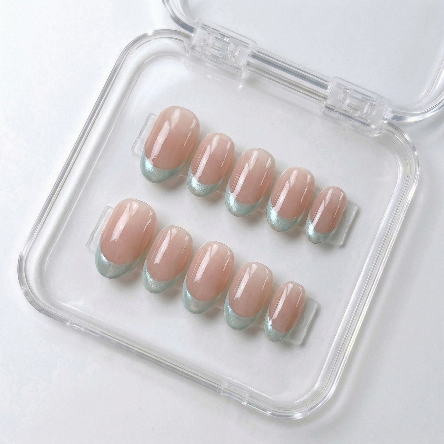 Spring Summer Nail Collections 10Pcs Handmade Press On Nails Salon Quality Reusable Fake Nails For Women