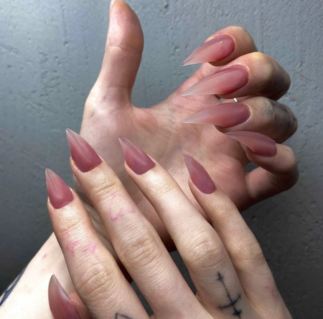 Handmade Medium Length Claw Press on Nails For Women