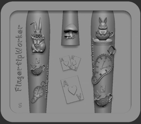 Nail Charm Molds Snake Shape Silicone Nail Art Mold Nail Tools